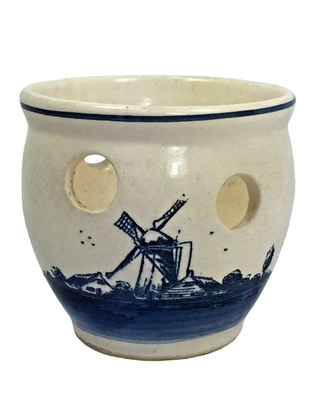 Delfts Blue Small Planter Flower Pot Vase Blue and White